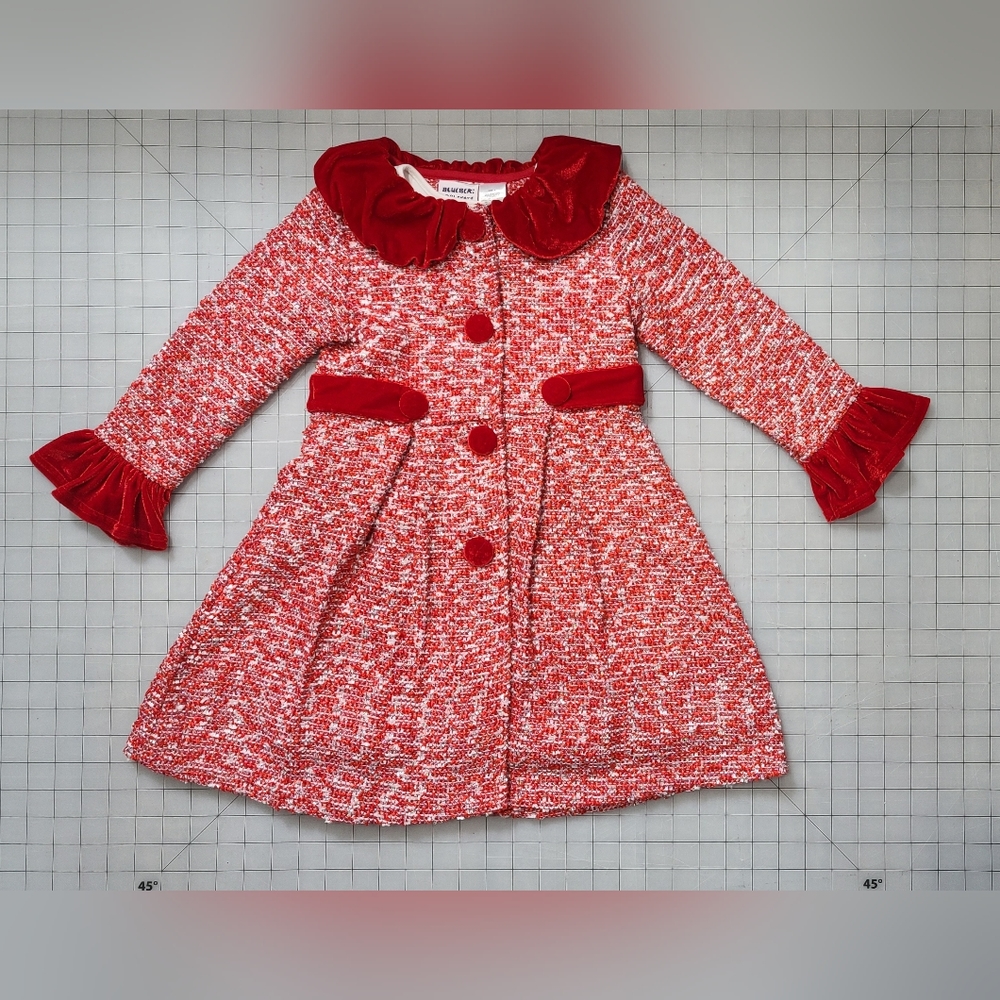 Girls Coat & Dress Set